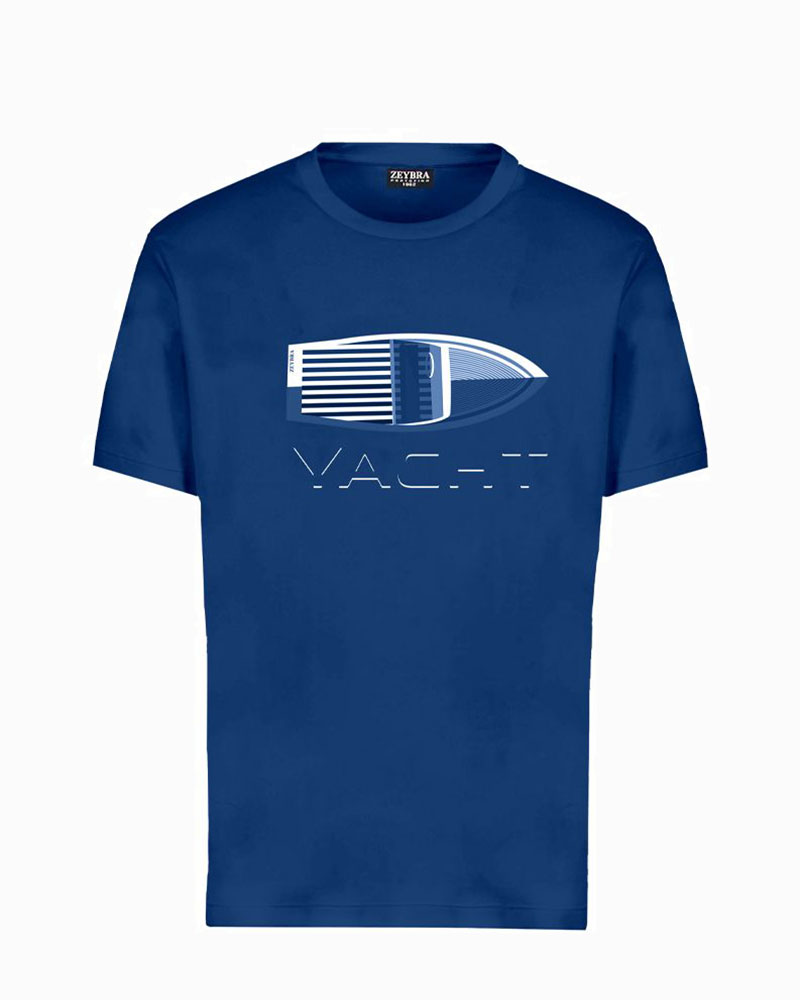 Zeybra Zeybra Yacht Cotton Man T-Shirt Diamony Luxury